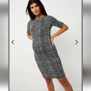 🤰A Pea in the Pod Textured Bodycon Dress Medium